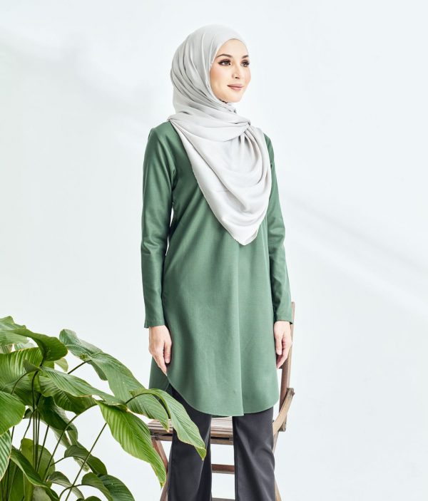 Lily Long Top Army Green