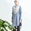 Lily Long Top Dusty Blue