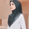 Tudung Bawal Adinda – Dark Green