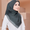 Tudung Bawal Adinda – Dark Green