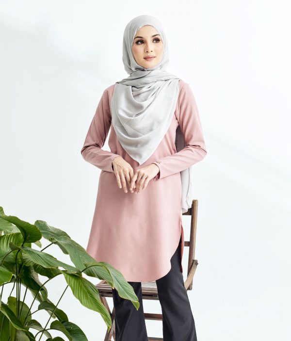 Lily Long Top Dusty Pink