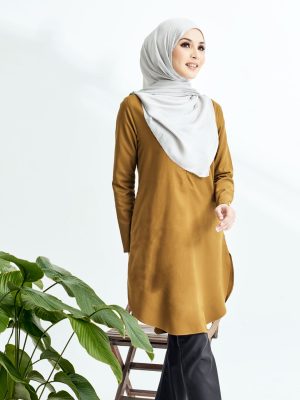 Lily Long Top Golden Brown