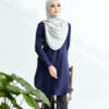 Lily Long Top Navy Blue