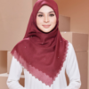 Tudung Bawal Adinda – Maroon