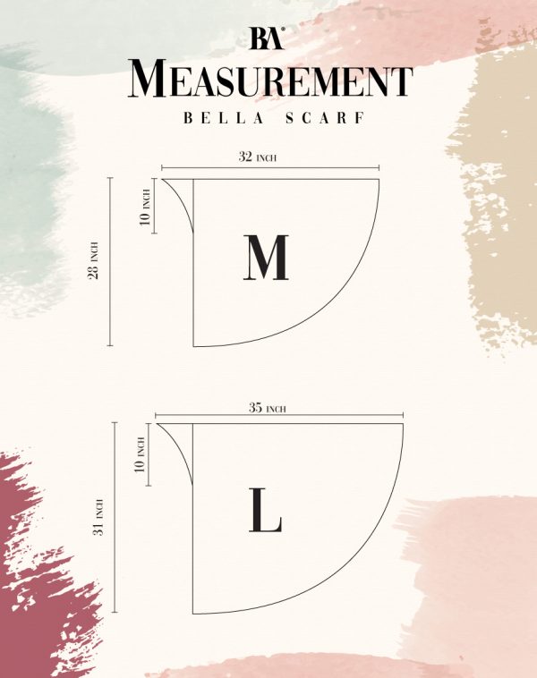measurement bella scarf
