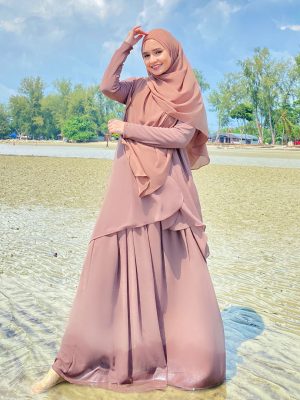 Alyna Skirt Muslimah Brown