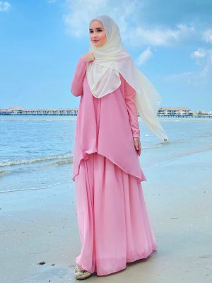Alyna Skirt Muslimah Dusty Pink