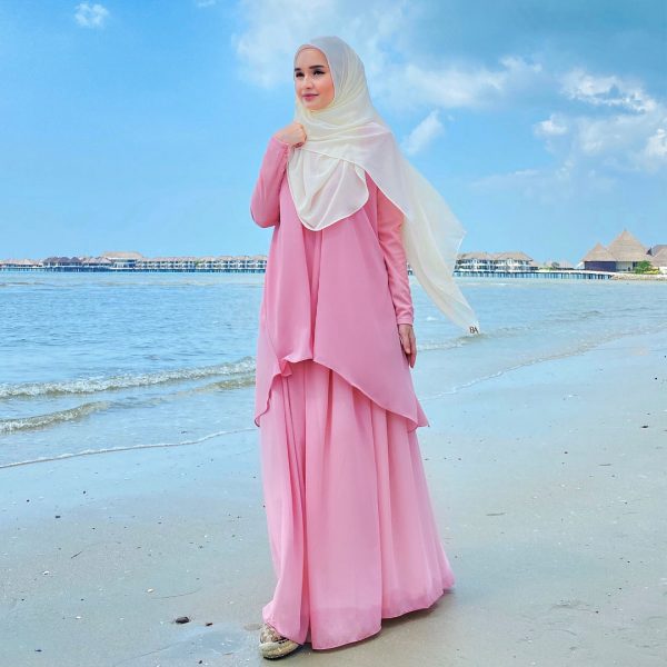 Alyna Skirt Muslimah Dusty Pink
