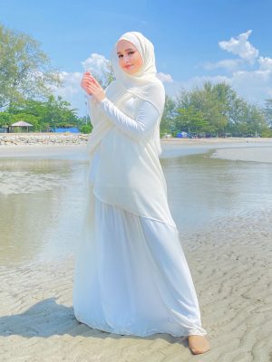 Alyna Skirt Muslimah Off White
