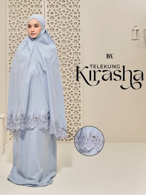 Telekung Kirasha Dusty Blue