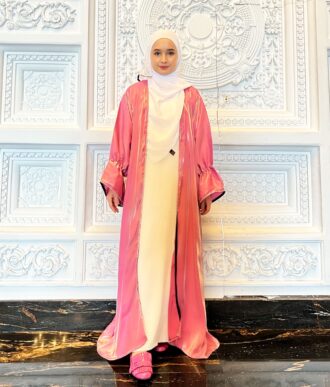 Heelwa Abaya Pink
