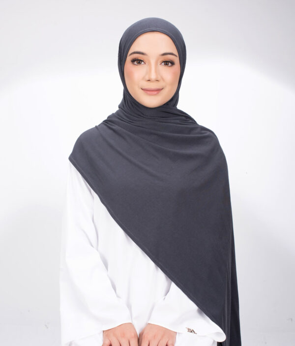 Shawl Cotton Adra Charcoal