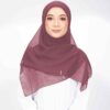 Bella Bawal Plain Crystal Dusty Pink