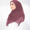 Bella Bawal Plain Crystal Dusty Pink