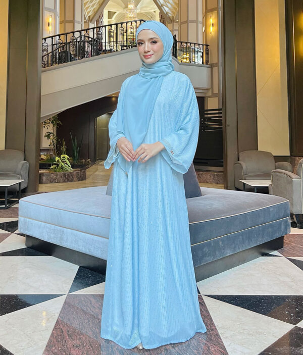 Abaya Alma Greyish Blue
