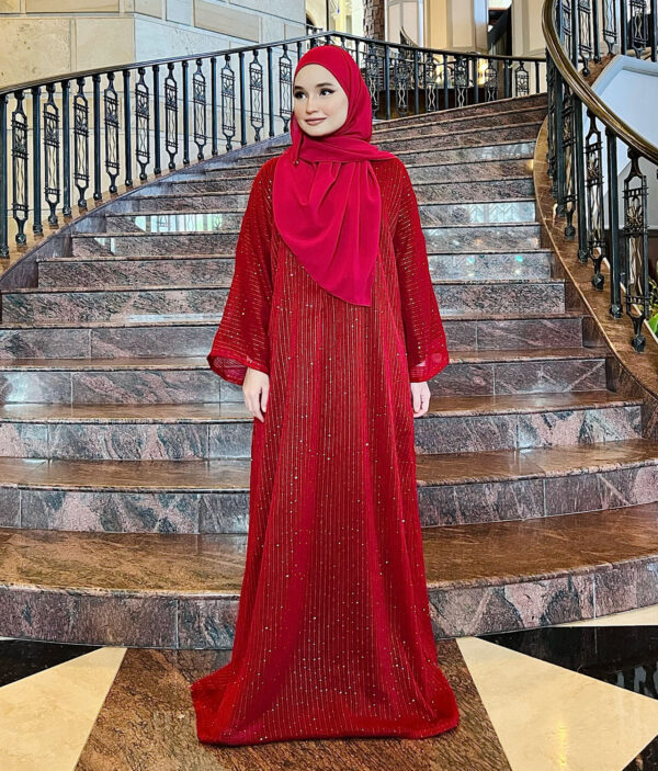 Abaya Alma Maroon