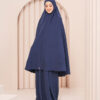 Telekung Travel Safar Navy Blue