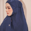 Telekung Travel Safar Navy Blue