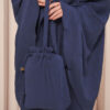 Telekung Travel Safar Navy Blue