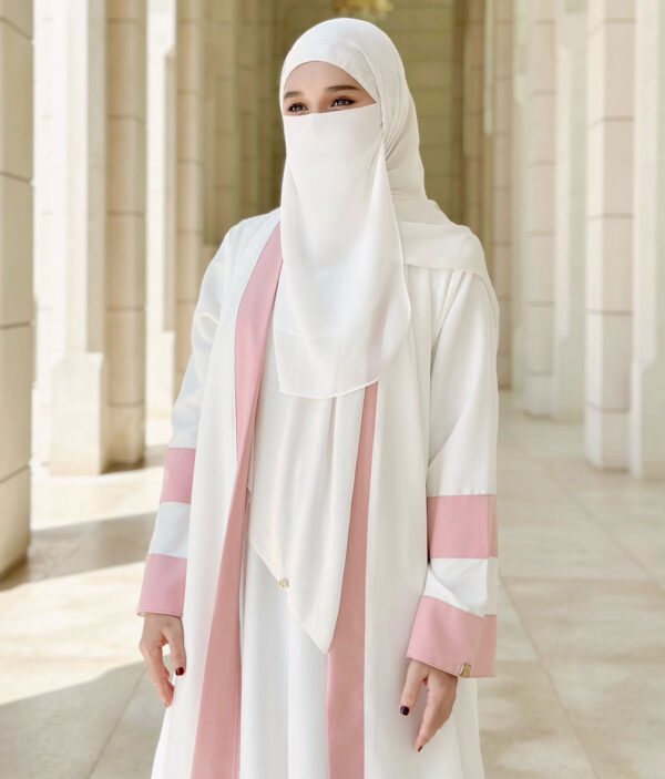 Abaya Arfa White