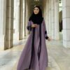 Abaya Arfa Dusty Purple